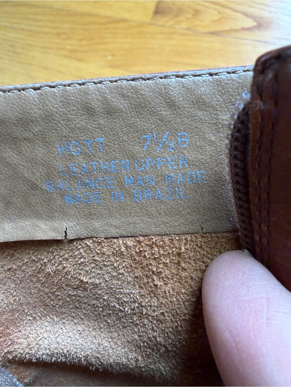 Steve Madden Brown Leather Chunky Heel Ankle Boots - Picture 5 of 5